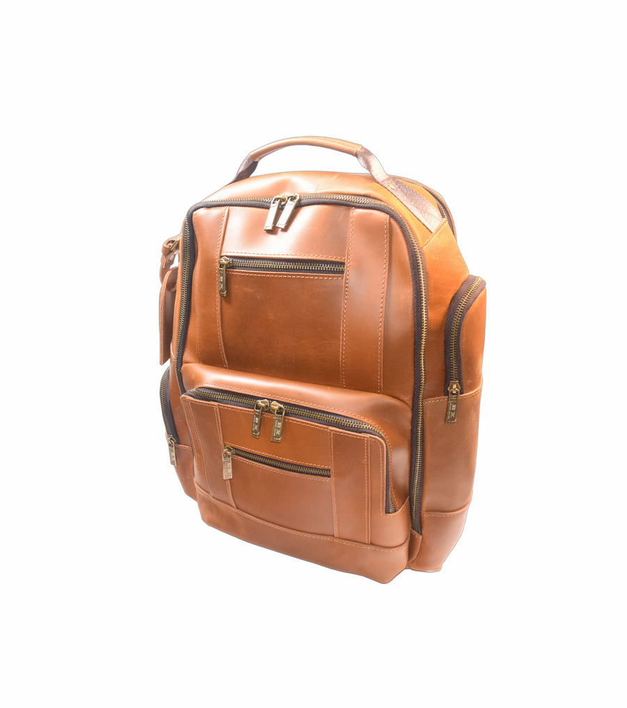 BX Signature Series Backpack [Crazy Horse Leather] - Camel
