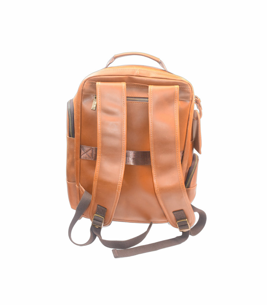 BX Signature Series Backpack [Crazy Horse Leather] - Camel